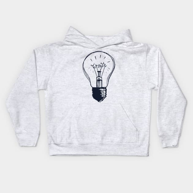 Writer Quotes Kids Hoodie by meryrianaa